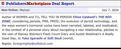New Book Deal for Instructor Chloe Caldwell!