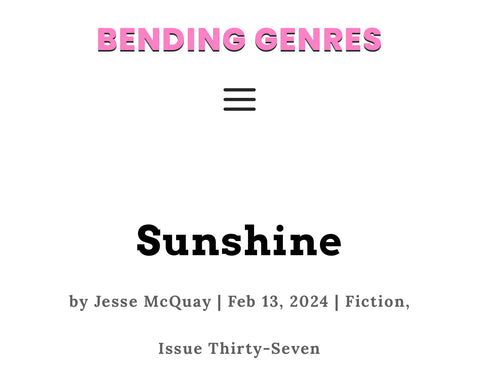 Workshop Alum Jesse McQuay Published in Bending Genres