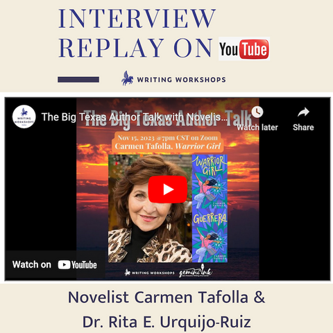 Video Replay: The Big Texas Author Talk with Novelist Carmen Tafolla
