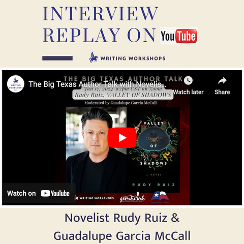 Video Replay: The Big Texas Author Talk with Novelist Rudy Ruiz