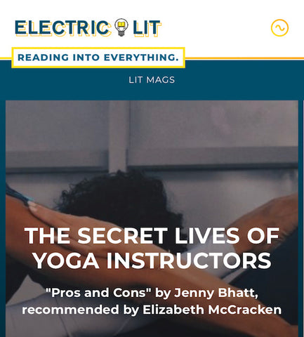 New Story by Instructor Jenny Bhatt at Electric Literature!