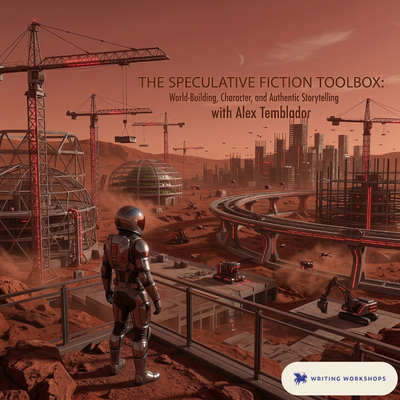 The Speculative Fiction Toolbox: World-Building, Character, and Authentic Storytelling Zoom Seminar with Alex Temblador on Tuesday, April 14th, 2026
