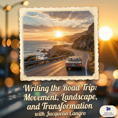 Writing the Road Trip: Movement, Landscape, and Transformation with Jacquelin Cangro starts Wednesday, June 17, 2026